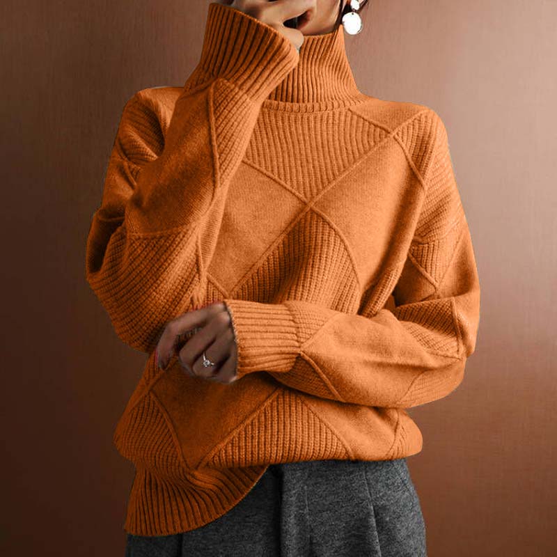Jorinde | Strickpullover mit hohem Kragen