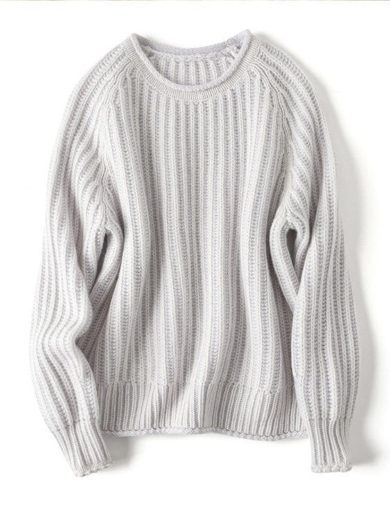 Serena Bequeme-Pullover mit lockerer Rippstruktur