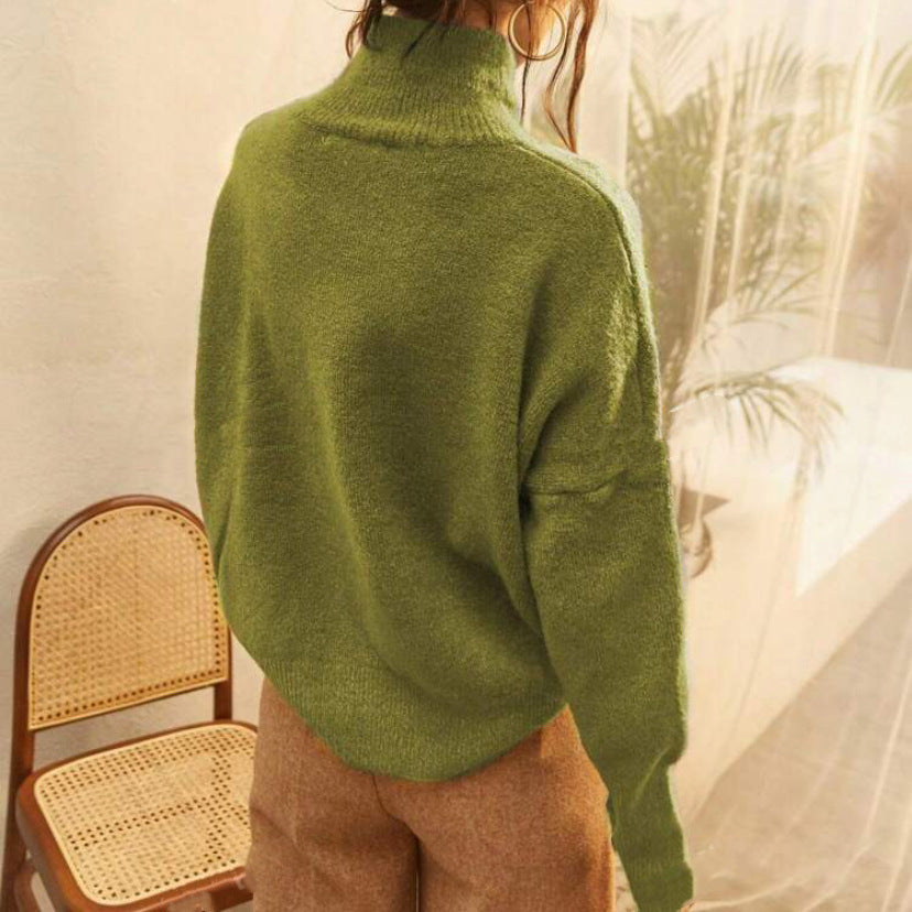 Georga | Lässiger Rollkragenpullover mit langen Ärmeln