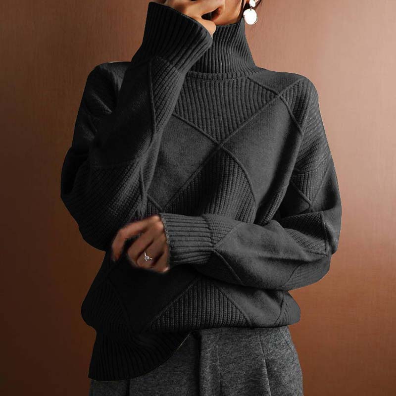 Jorinde | Strickpullover mit hohem Kragen