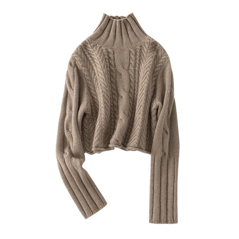 Marielle Bequeme-Cropped-Rollkragenpullover