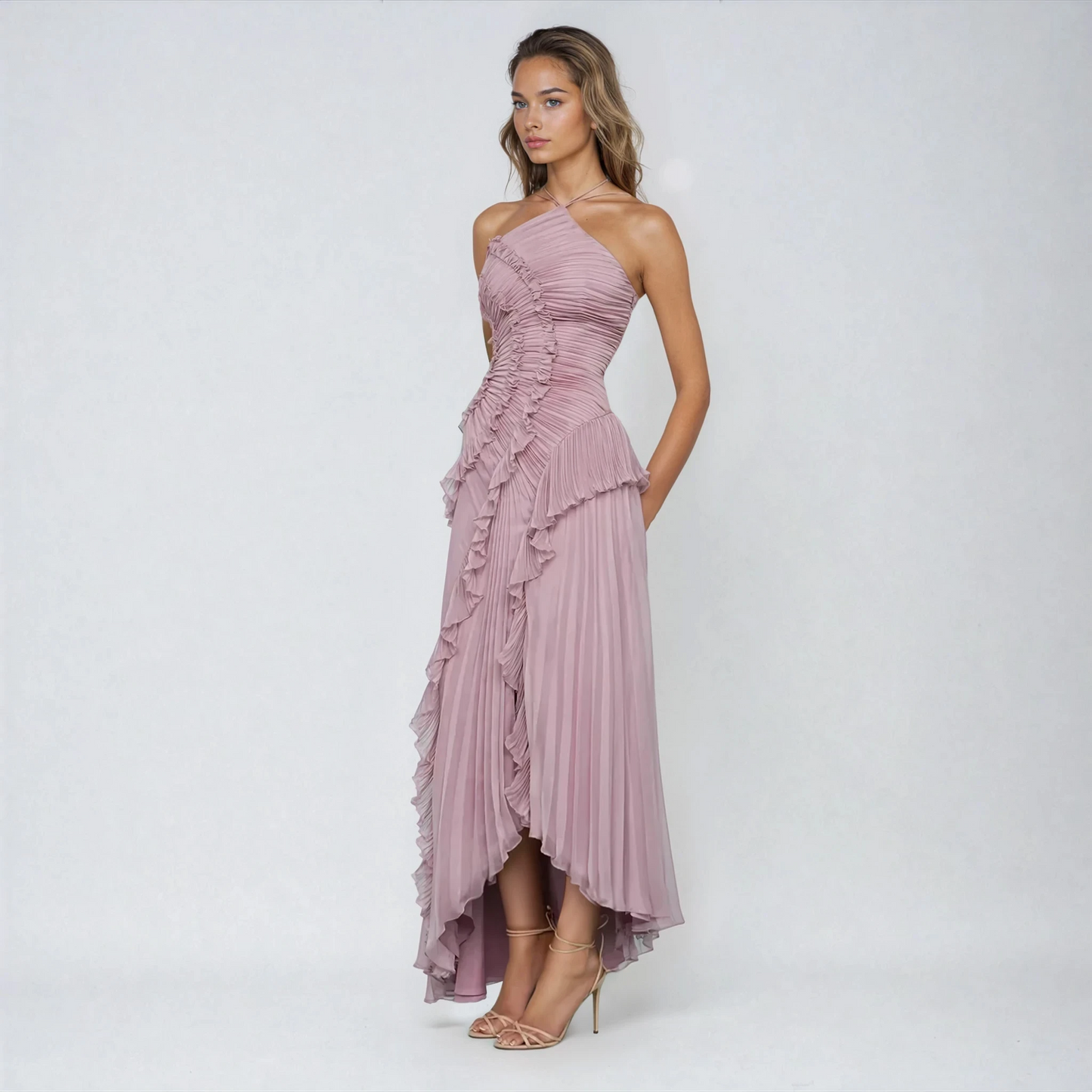 NORELLE | FLIEDERFARBENES ABENDKLEID MIT ZARTEM GLANZ