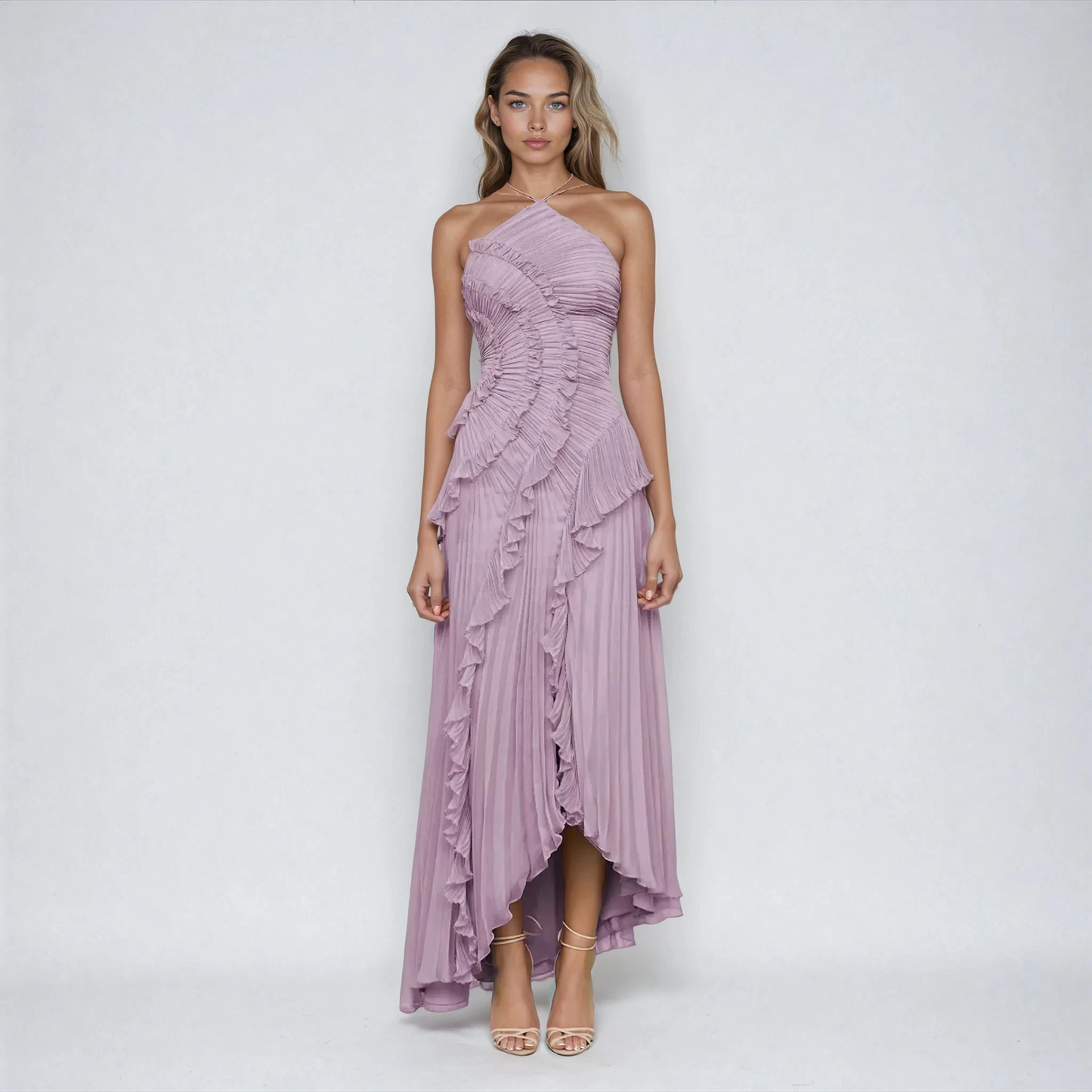 NORELLE | FLIEDERFARBENES ABENDKLEID MIT ZARTEM GLANZ