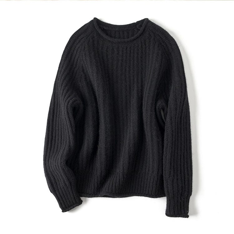 Serena Bequeme-Pullover mit lockerer Rippstruktur