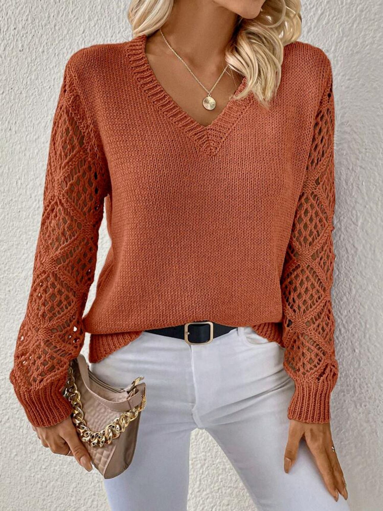 Addison | Weicher V-Ausschnitt-Pullover