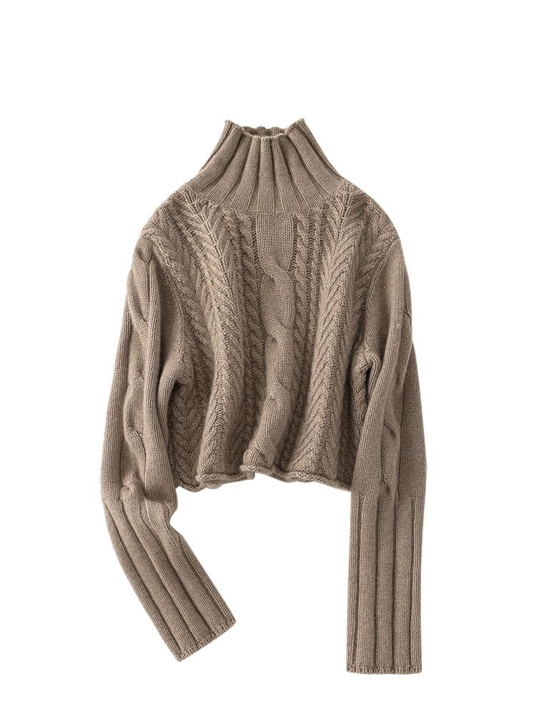Marielle Bequeme-Cropped-Rollkragenpullover