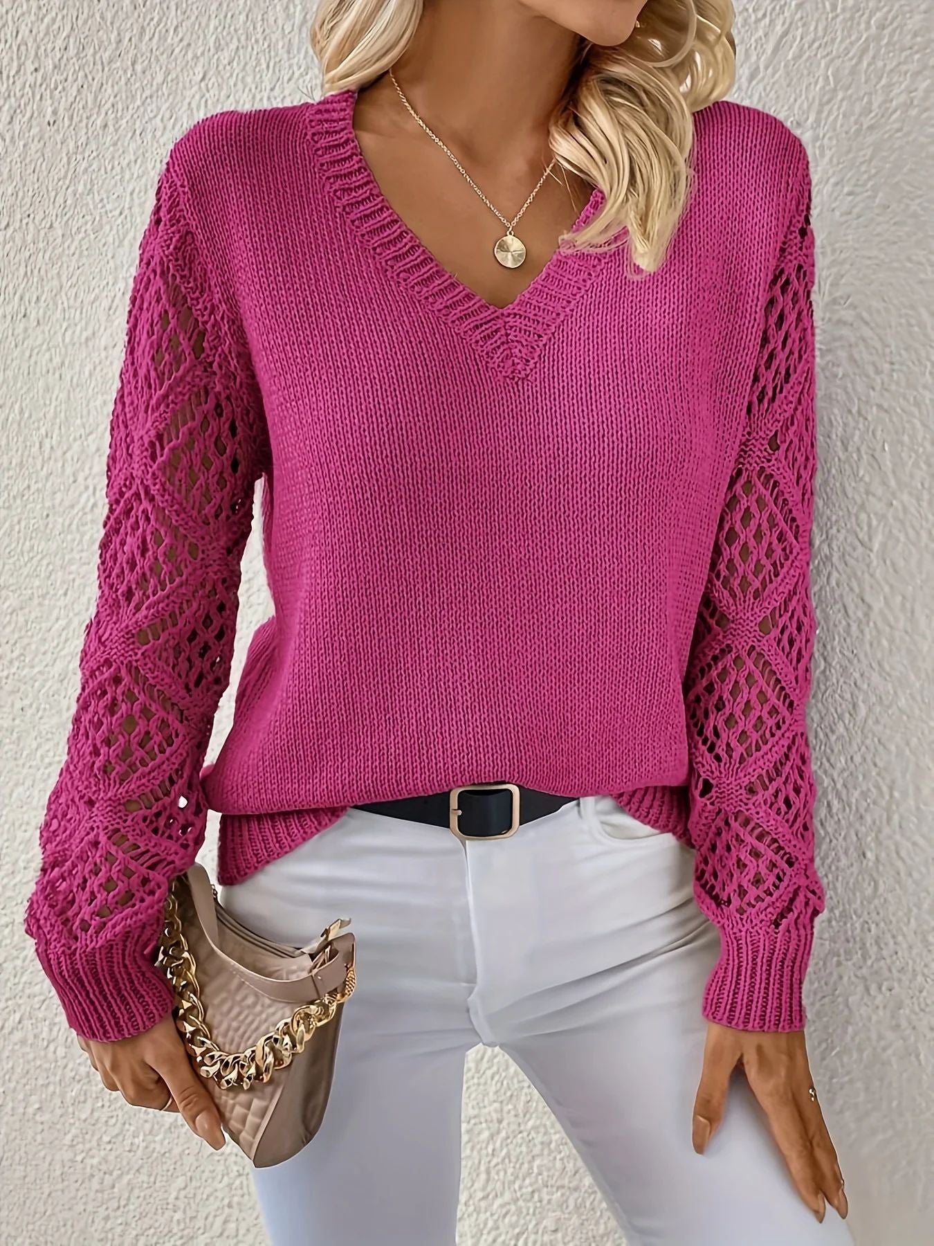 Addison | Weicher V-Ausschnitt-Pullover