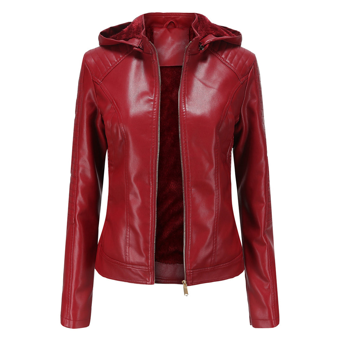 MIRJETE - Stilvolle Leder Sommerjacke