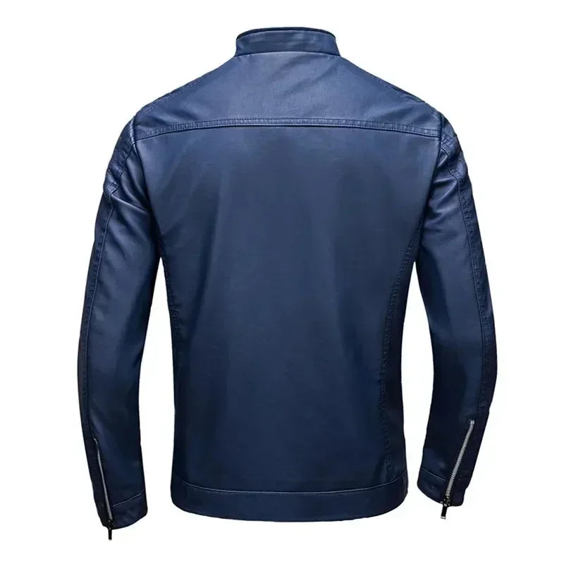 Nero™ Klassisch – Schwarze PU-Lederjacke mit zeitlosem Schnitt