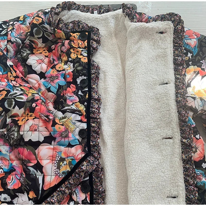 Lala | Jacke im Vintage-Bloom-Stil