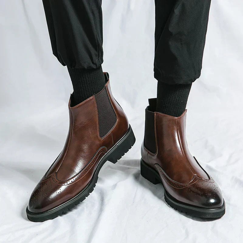 Dwight | Kunstleder-Chelsea-Stiefel