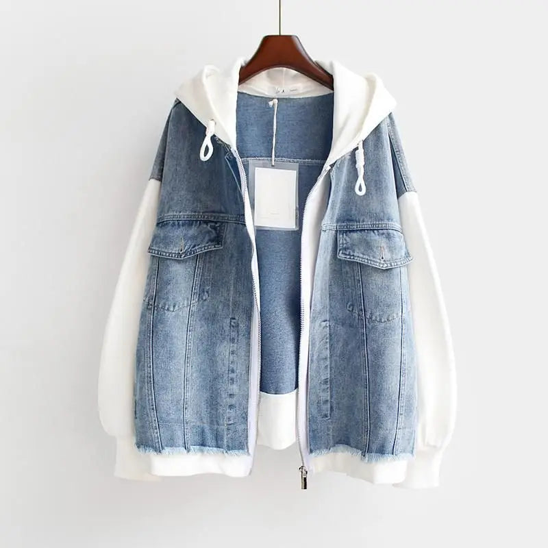 Vivian | Jeansjacke mit Kapuze