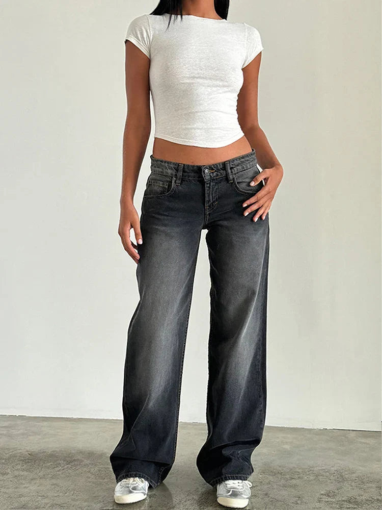SYLVAINE™ – Vintage Lässige Baggy-Jeans