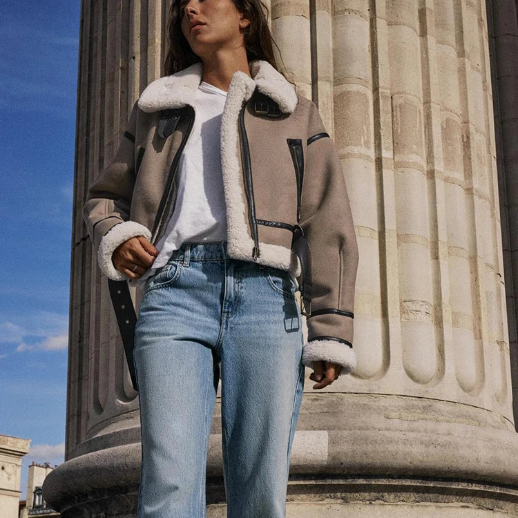 Zoey | Chic Khaki Jacket