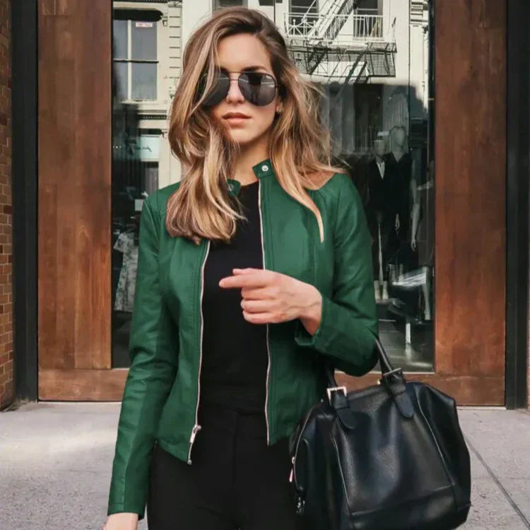 Hannah | Chic Leather Jacket