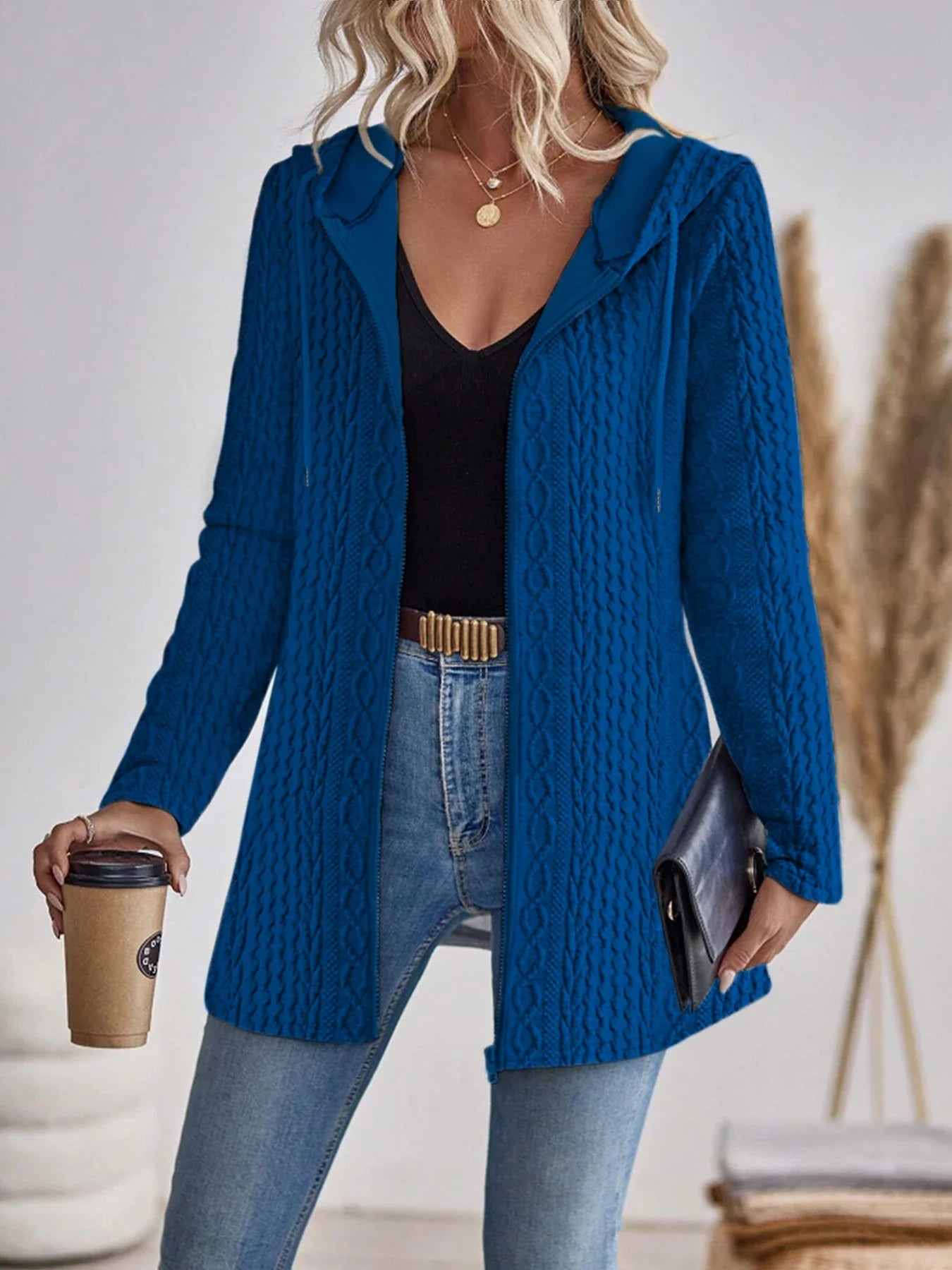 Sharmaine | Elegante Jacke mit Kapuze