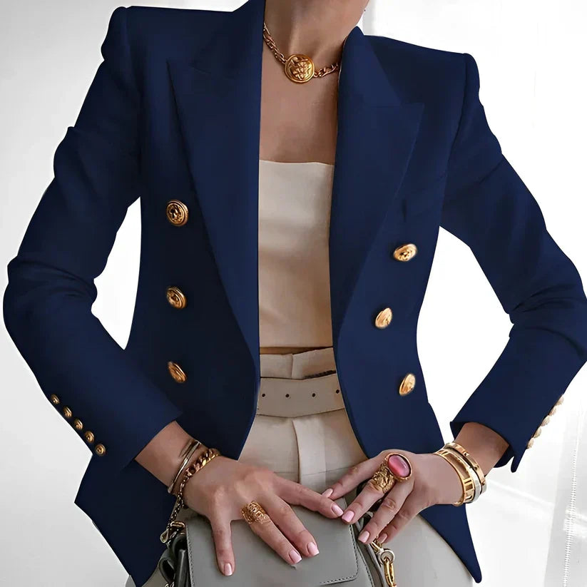 FLORA | Maßgeschneiderter Blazer mit goldenen Knöpfen