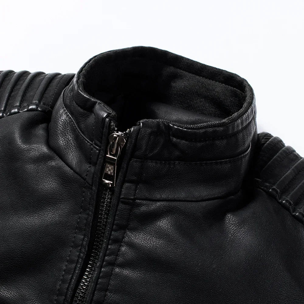 Mikkel™ Armor – Vintage-Lederoptik mit gesteppten Schultern