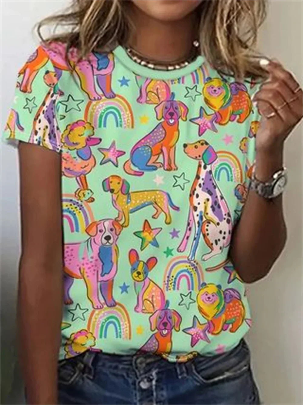 Avrille | Stilvolles T-Shirt mit Hundemotiv