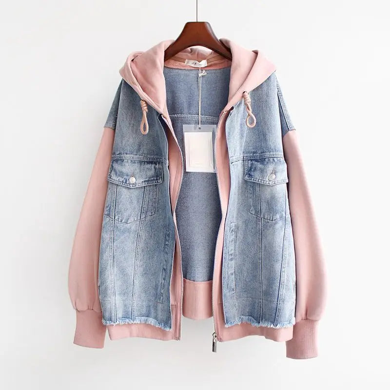 Vivian | Jeansjacke mit Kapuze