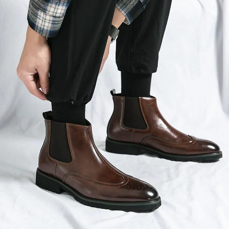 Dwight | Kunstleder-Chelsea-Stiefel