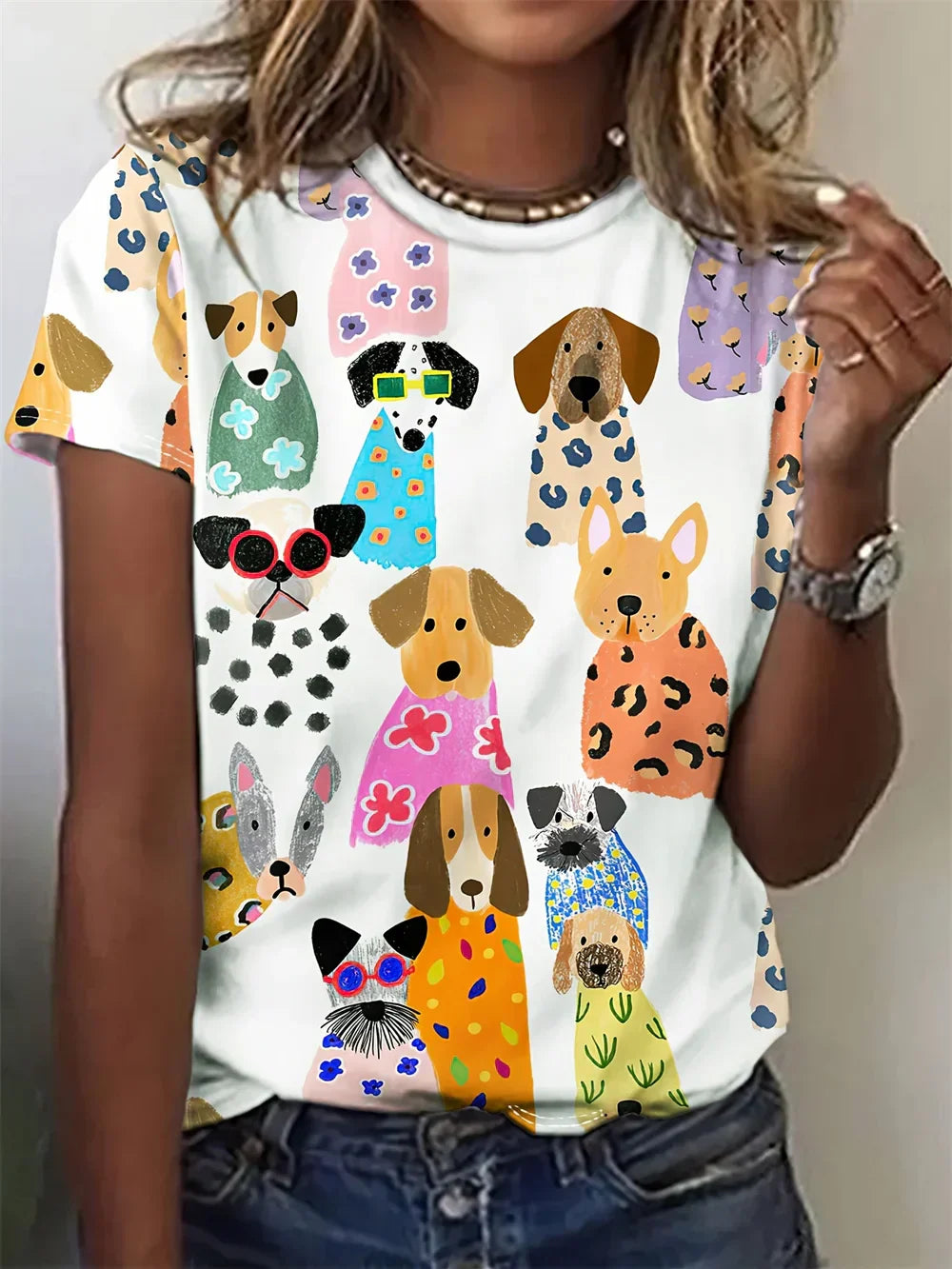 Avrille | Stilvolles T-Shirt mit Hundemotiv