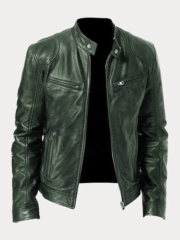 Victor Casual Lederjacke™: Zeitloses Design und Komfort