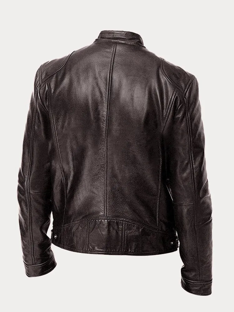 Victor Casual Lederjacke™: Zeitloses Design und Komfort