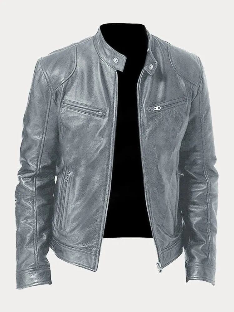 Victor Casual Lederjacke™: Zeitloses Design und Komfort