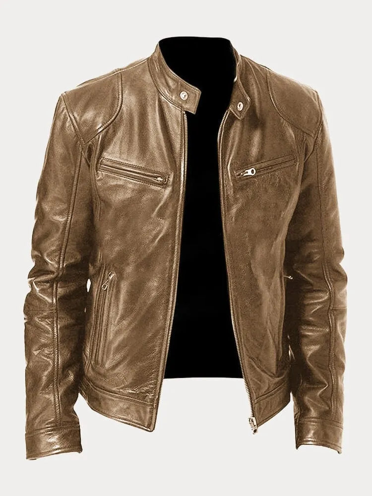 Victor Casual Lederjacke™: Zeitloses Design und Komfort