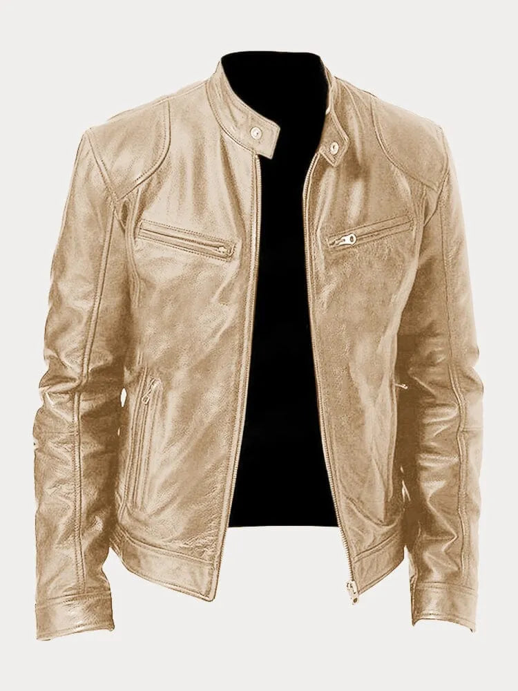 Victor Casual Lederjacke™: Zeitloses Design und Komfort