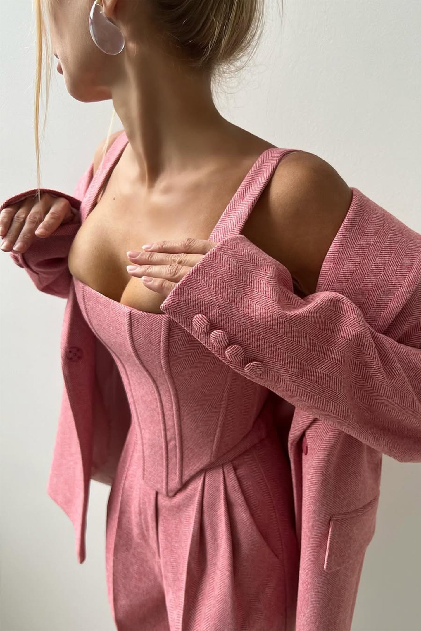 THARAH - Dreiteiliges Set mit doppelreihigem Blazer