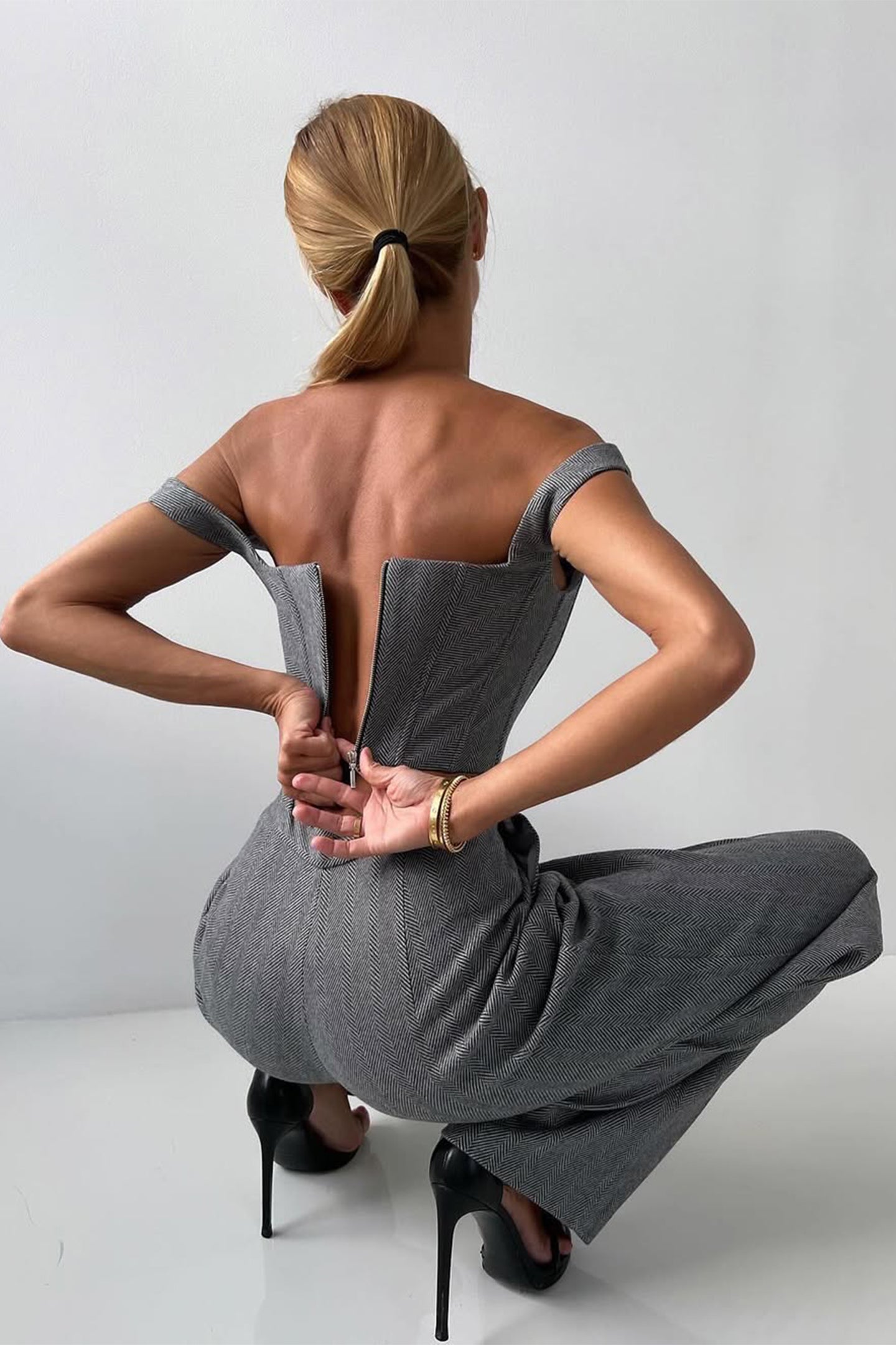 THARAH - Dreiteiliges Set mit doppelreihigem Blazer