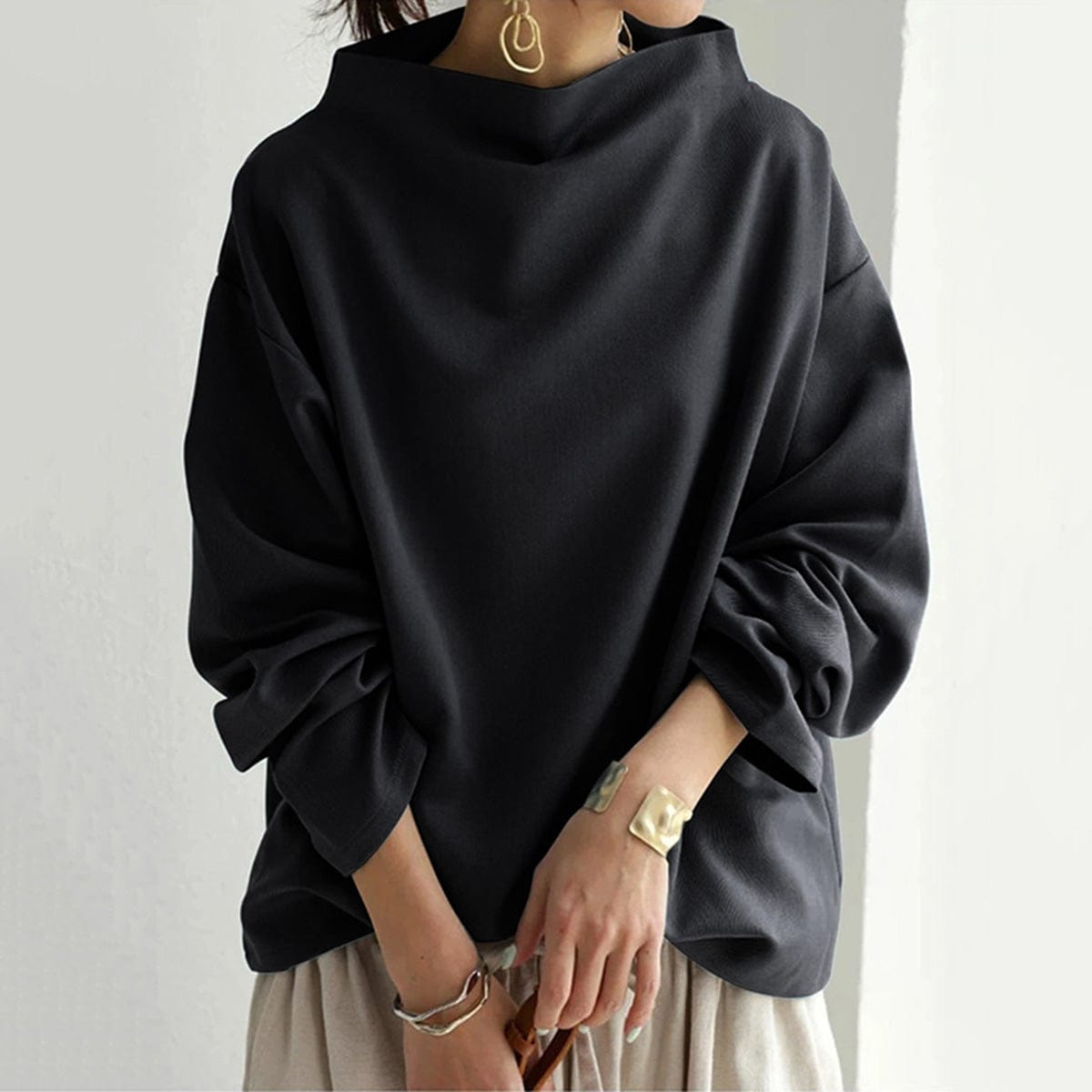 Gabriella™ | Schicker Pullover mit hohem Kragen