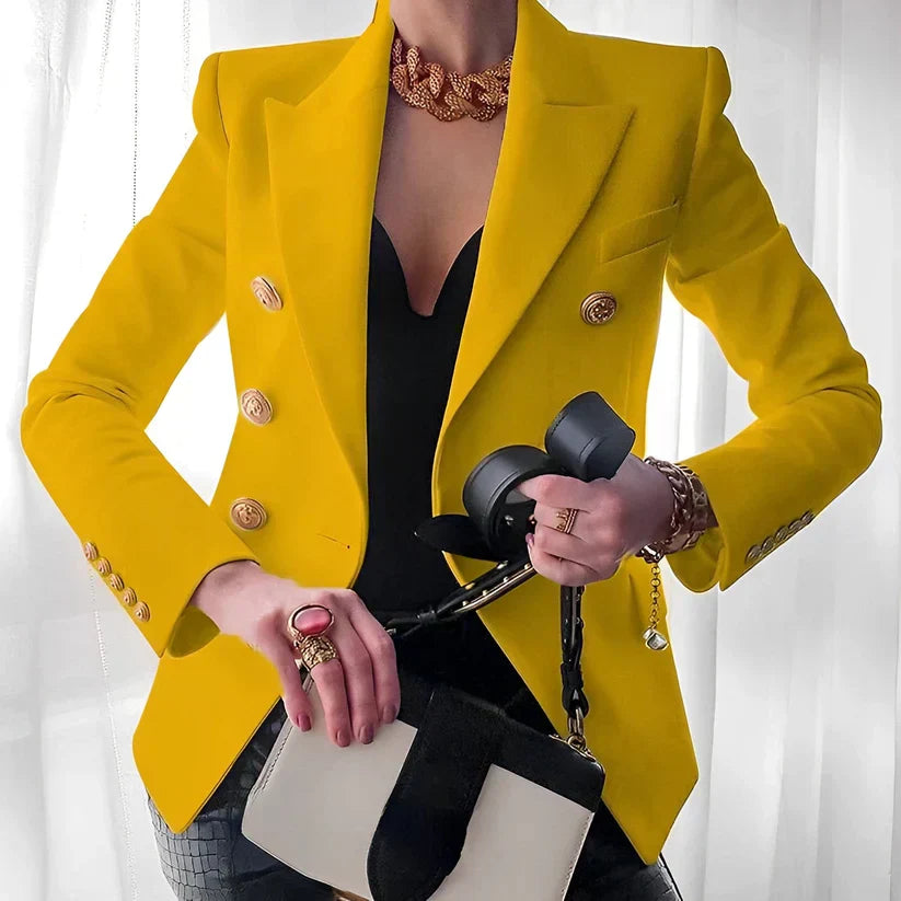 FLORA | Maßgeschneiderter Blazer mit goldenen Knöpfen