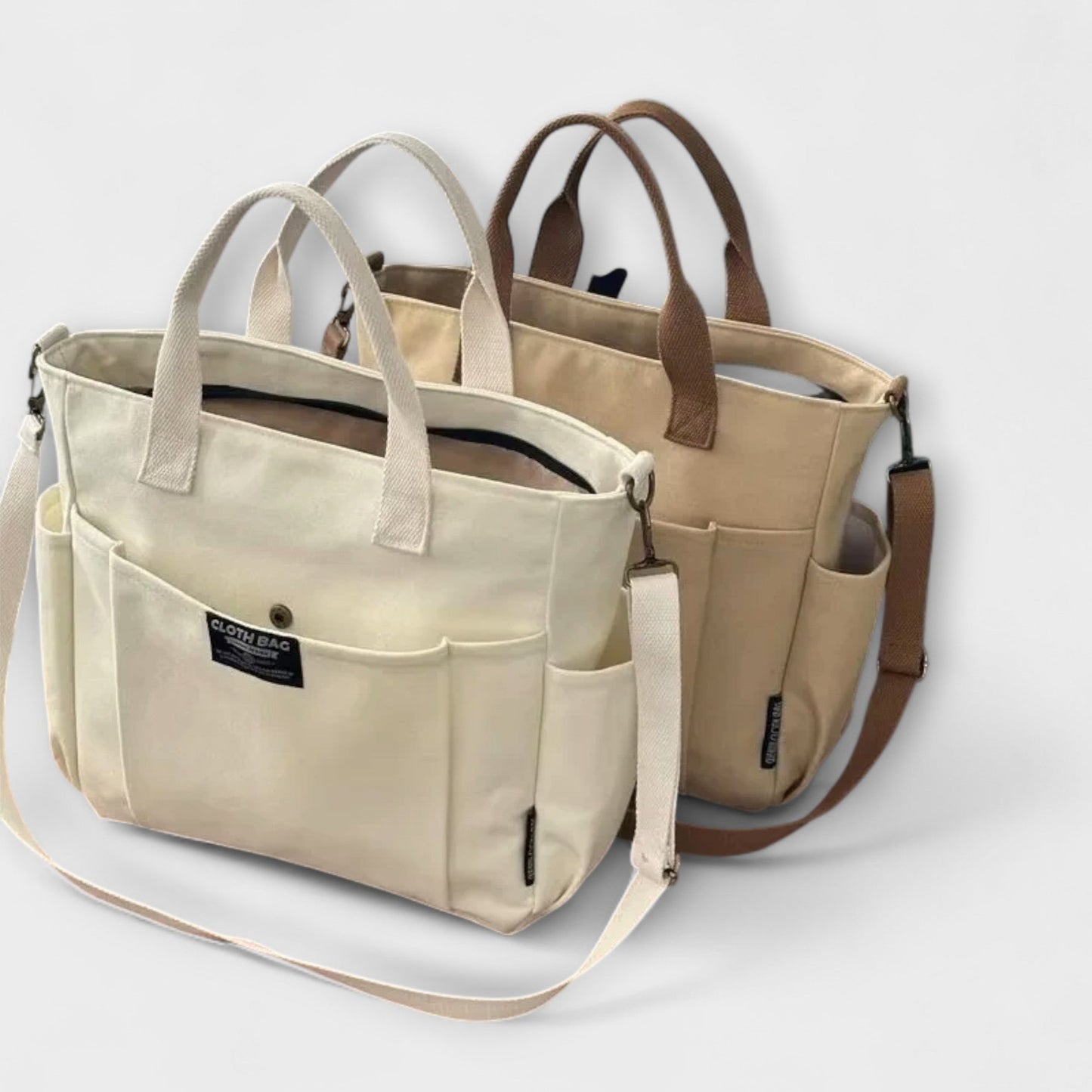 Olivia – Minimalistische Canvas-Shopper Tasche