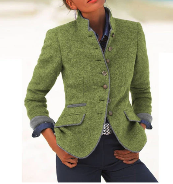 Valery | Strickjacke mit Hohem Kragen