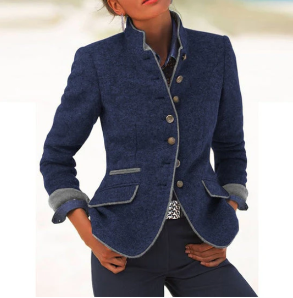 Valery | Strickjacke mit Hohem Kragen