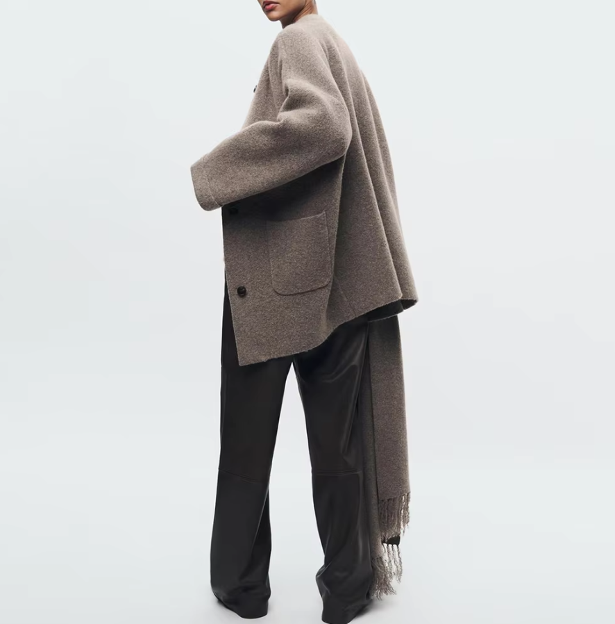 Jodie | Strickjacke mit Schal