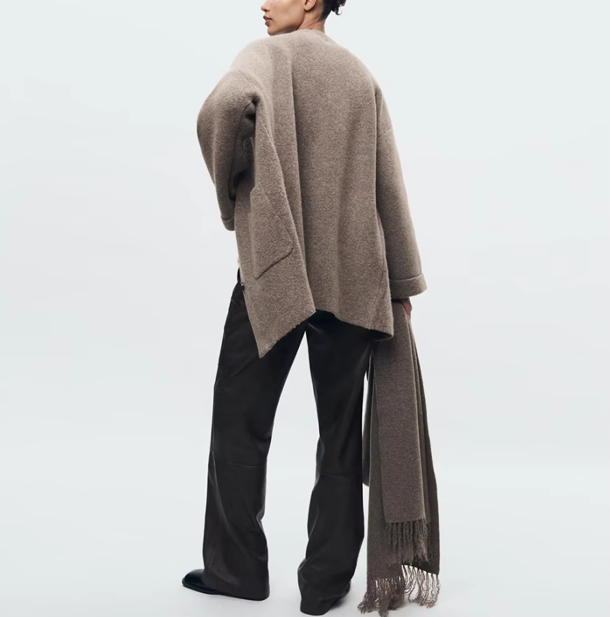 Jodie | Strickjacke mit Schal