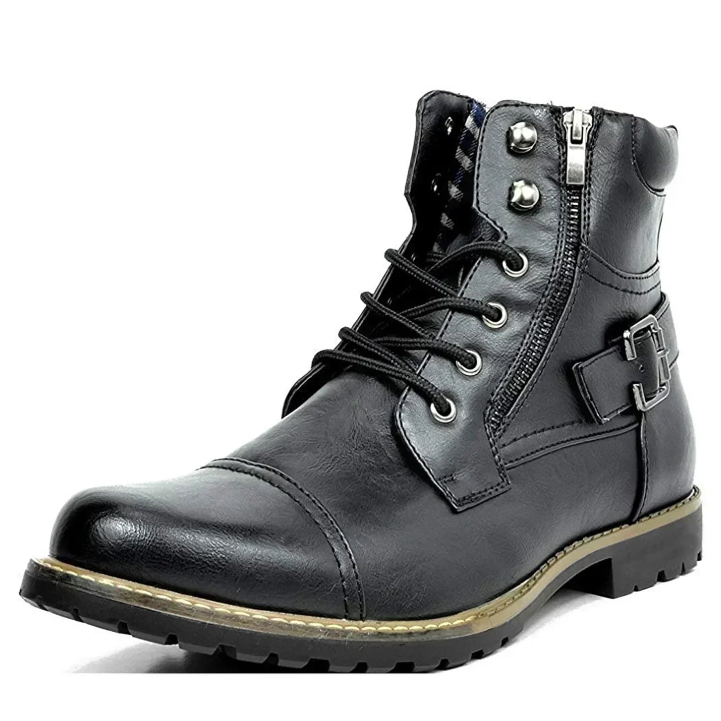 Phoenix | Leder-Schnürstiefeletten