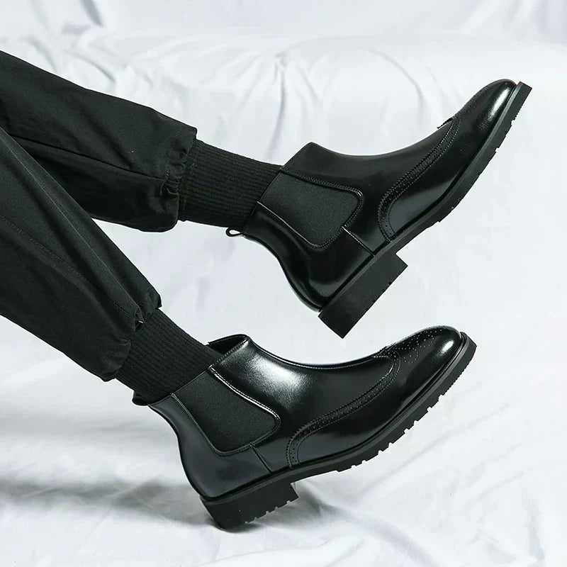Dwight | Kunstleder-Chelsea-Stiefel
