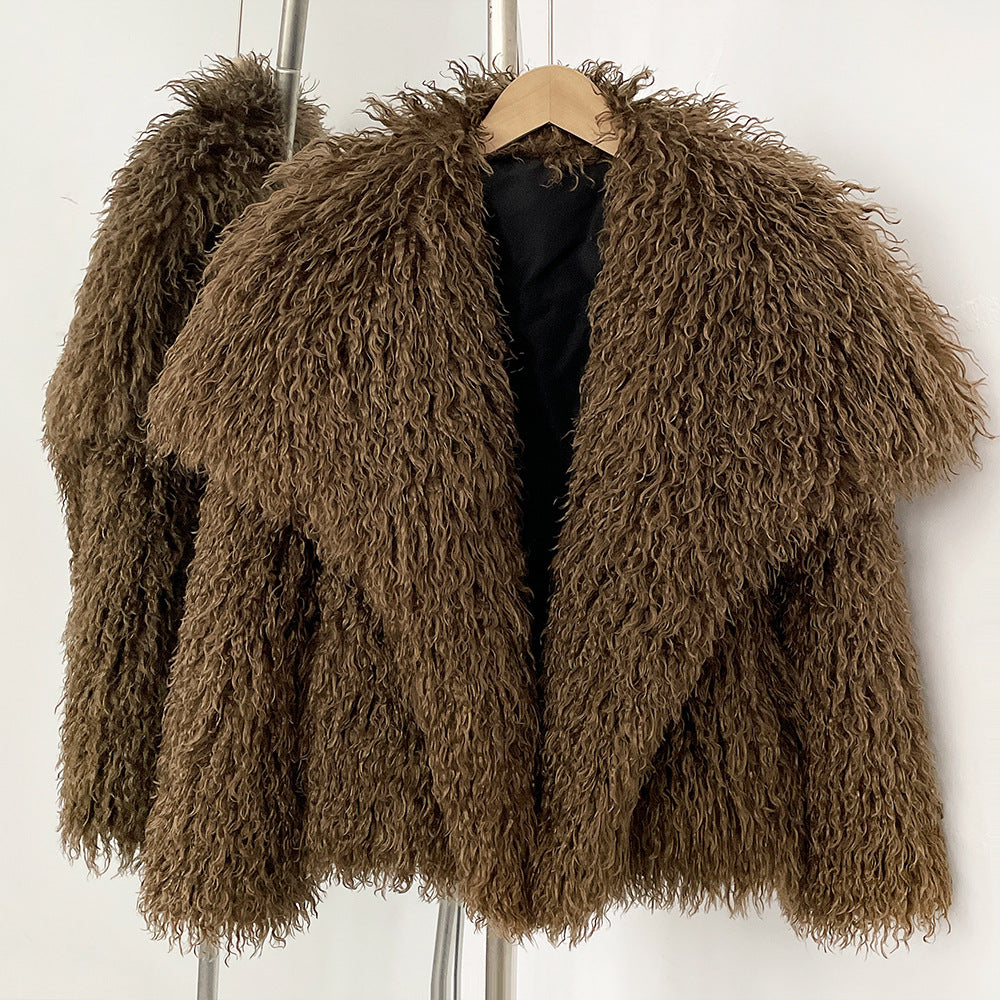 Sofia Amoretti Cozy Curl Kunstfellmantel