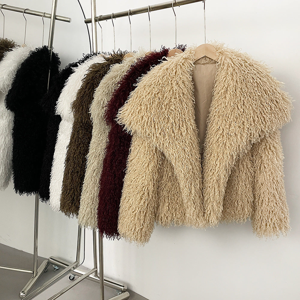 Sofia Amoretti Cozy Curl Kunstfellmantel