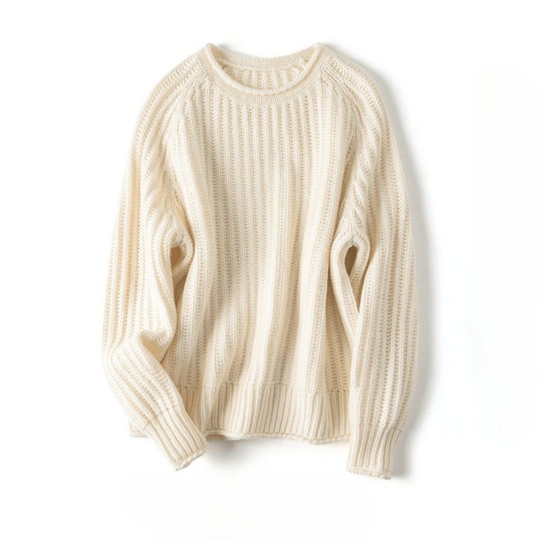 Serena Bequeme-Pullover mit lockerer Rippstruktur