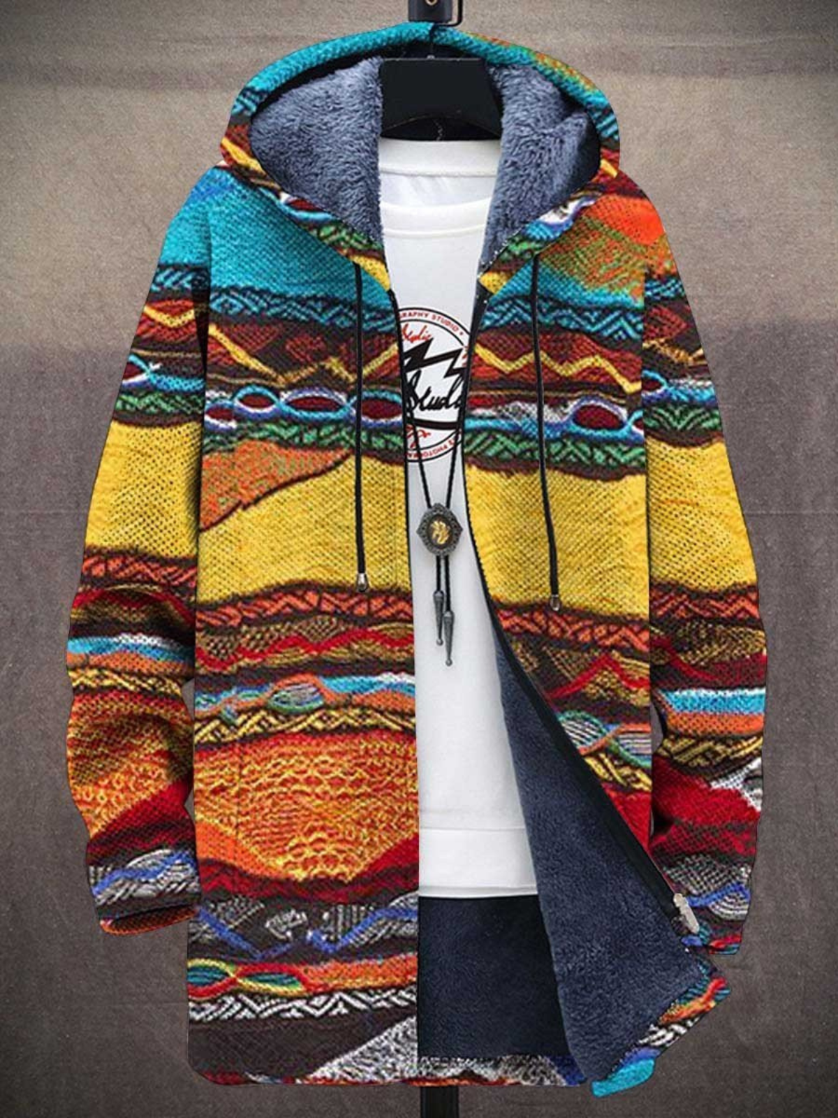 Leiara | Kunstvoll Bedruckte Strickjacke