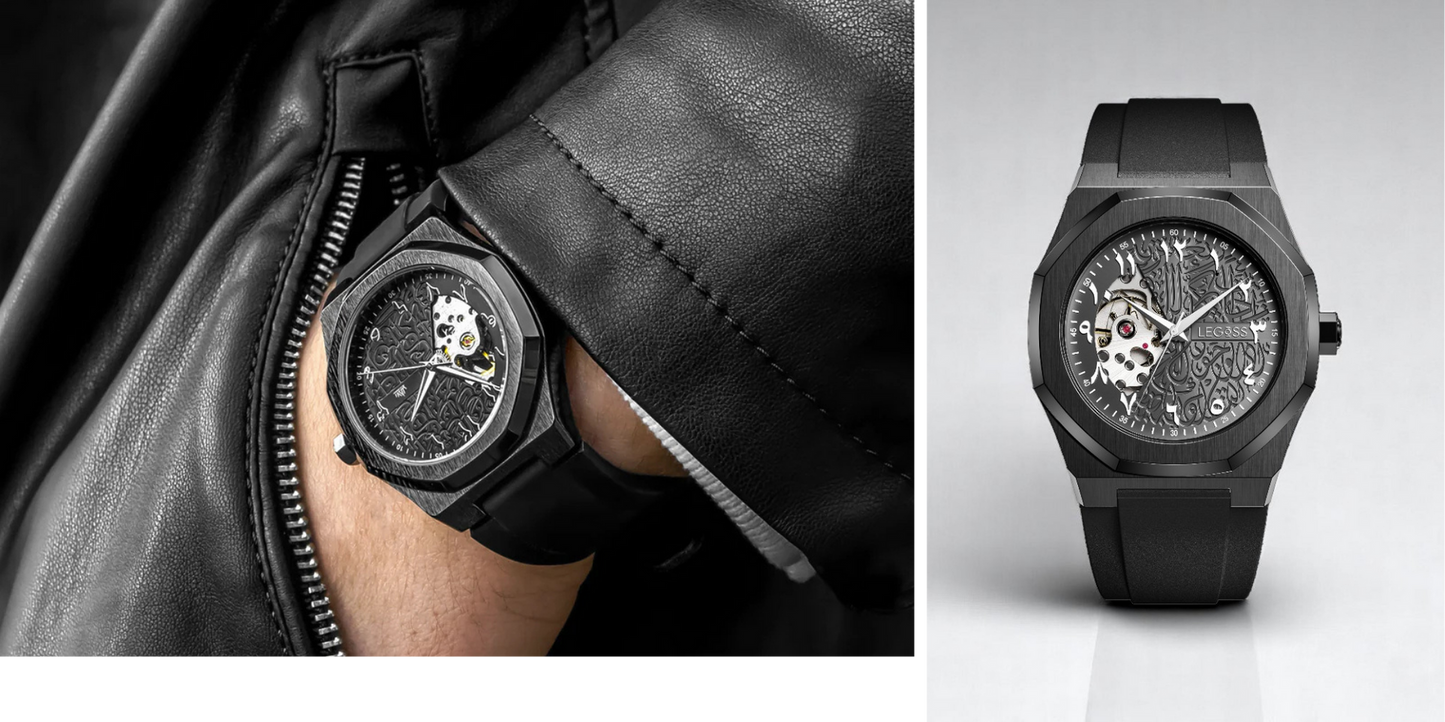 LEGOSS Uhr Blau Edition Arabische Zahlen