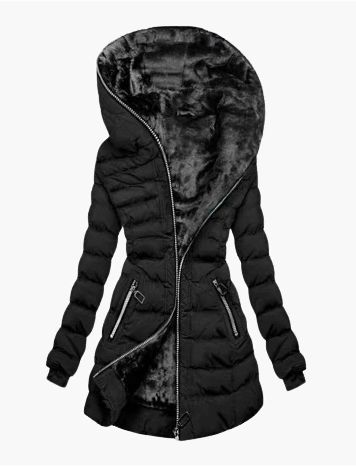 Gina | Daunenjacke mit Fellfutter