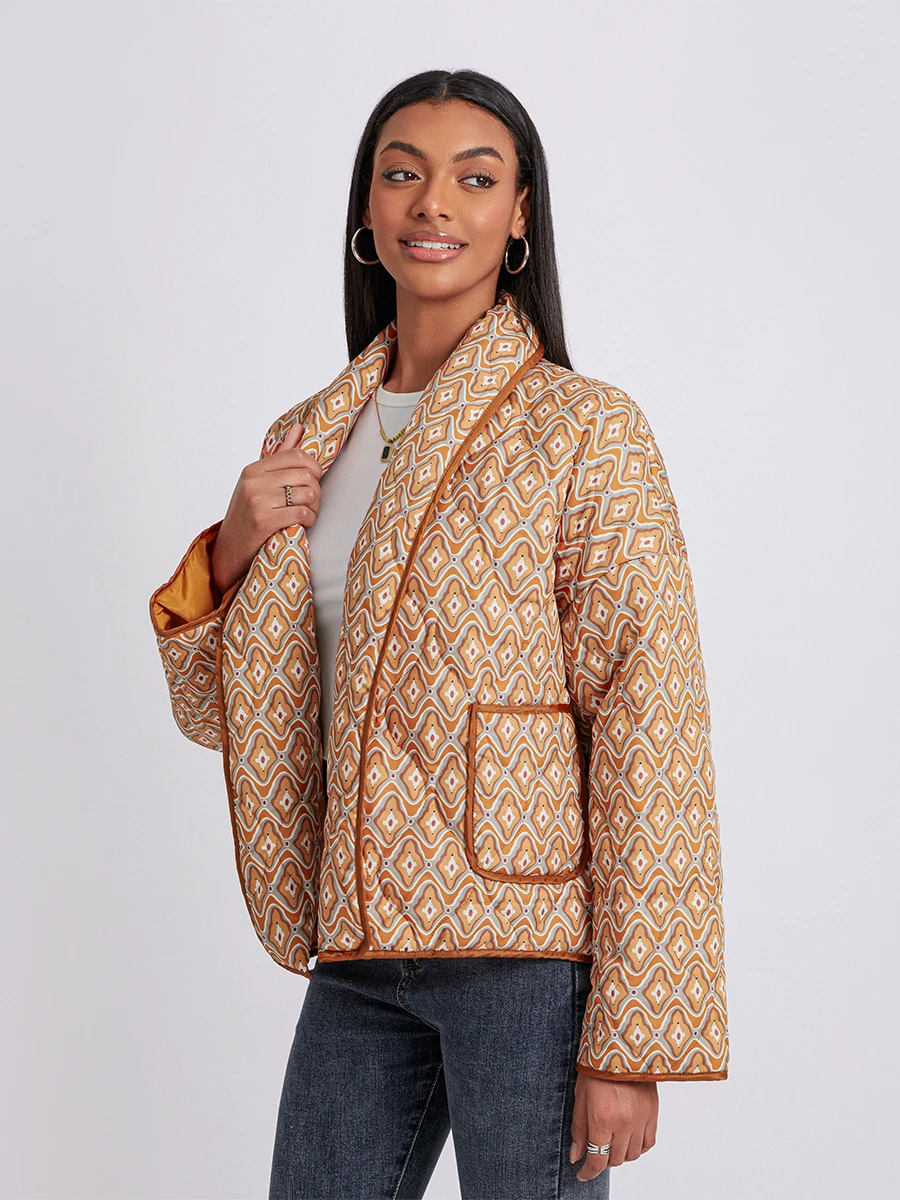 Maya | Gesteppte Wickeljacke