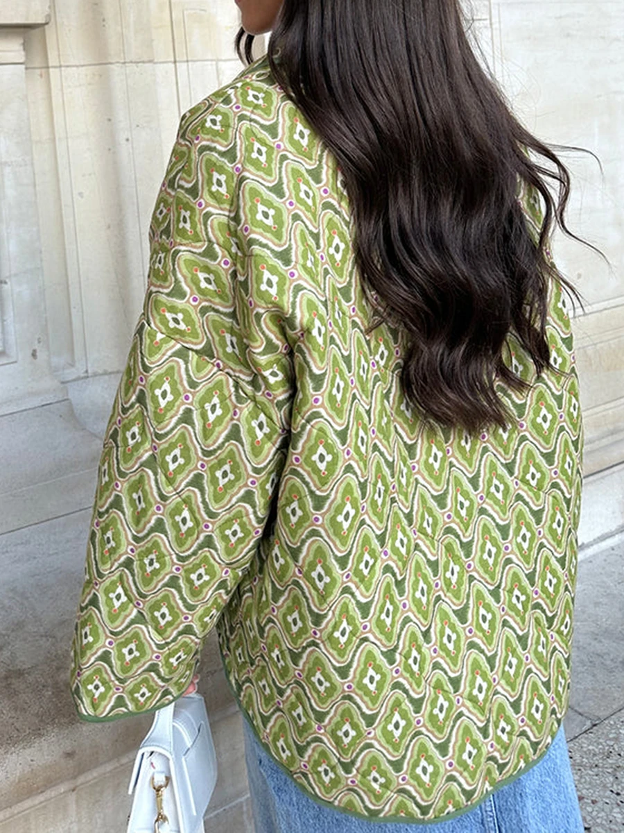 Maya | Gesteppte Wickeljacke